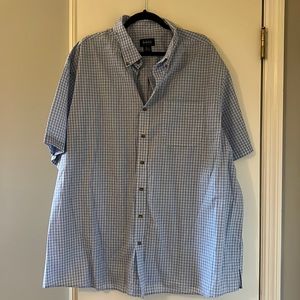 Harbor Bay 2xl short sleeve button down blue